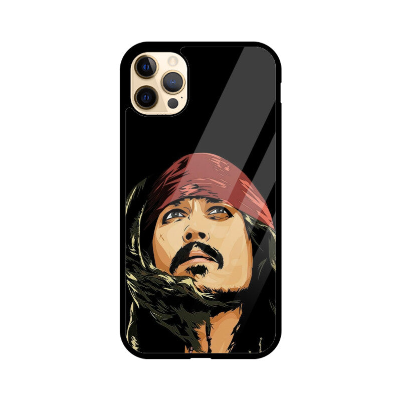 Apple iPhone Glass Phone Case - Jack Sparrow