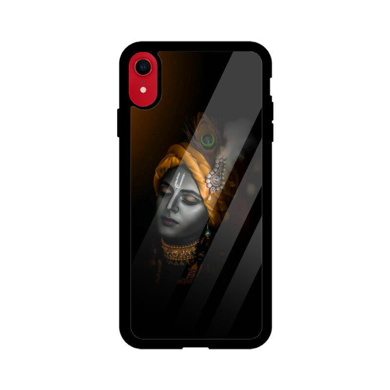 Apple iPhone Glass Phone Case - Krishna