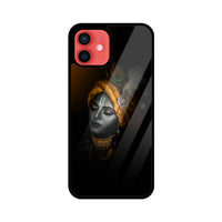 Apple iPhone Glass Phone Case - Krishna