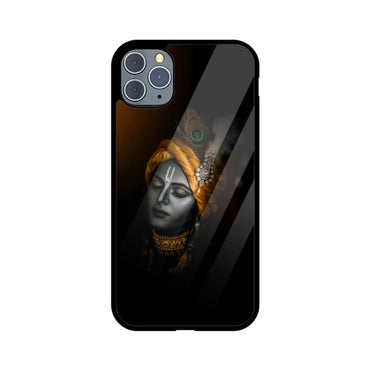 Apple iPhone Glass Phone Case - Krishna