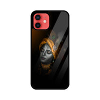 Apple iPhone Glass Phone Case - Krishna