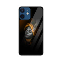 Apple iPhone Glass Phone Case - Krishna