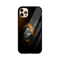 Apple iPhone Glass Phone Case - Krishna