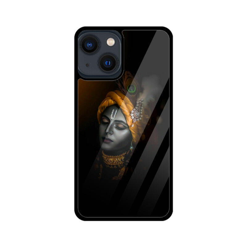 Apple iPhone Glass Phone Case - Krishna