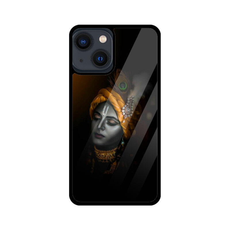 Apple iPhone Glass Phone Case - Krishna