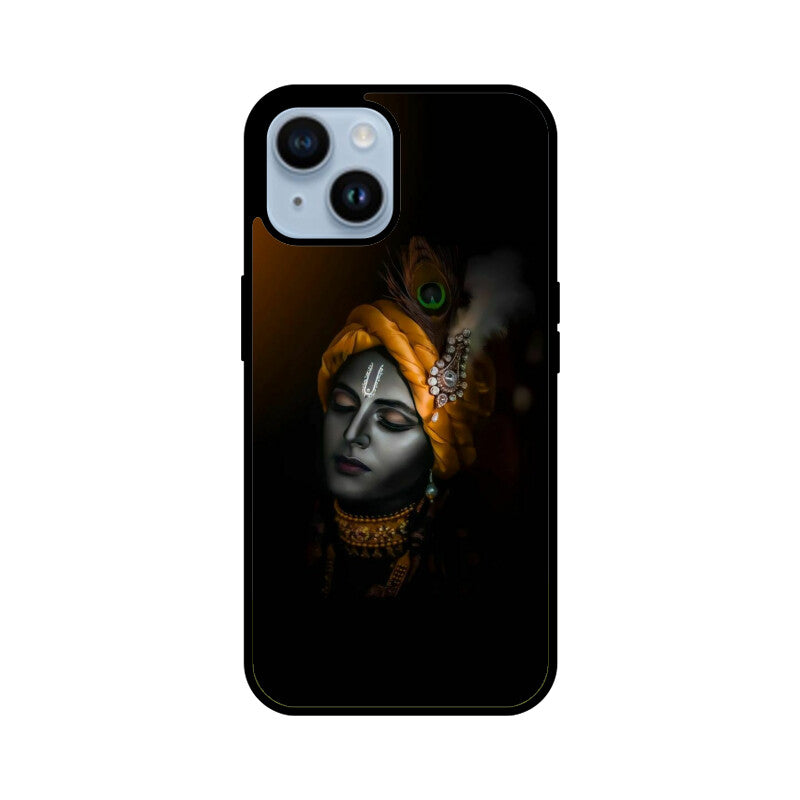 Apple iPhone Glass Phone Case - Krishna