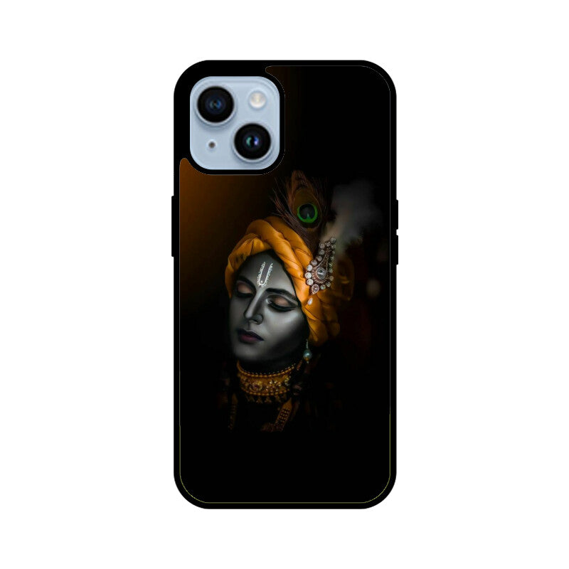 Apple iPhone Glass Phone Case - Krishna
