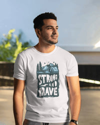 STRONG & BRAVE MEN'S T-SHIRT