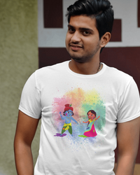 Radha Krishna - Unisex Holi T-Shirt - arkkart