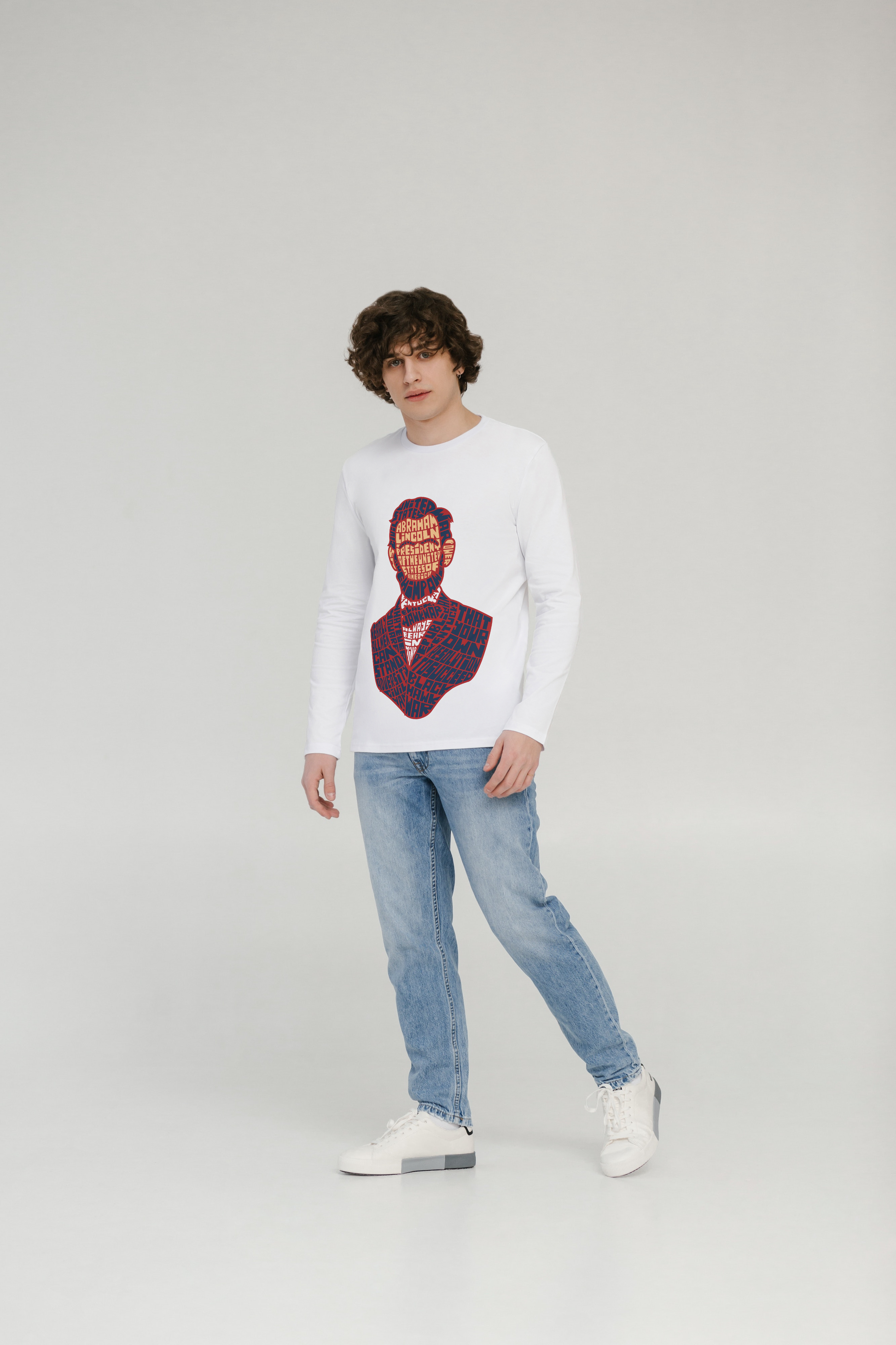 Abraham Lincoln Full Sleeve T-Shirt - arkkart