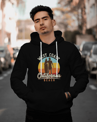 West Coast California Beach Hoodie - arkkart