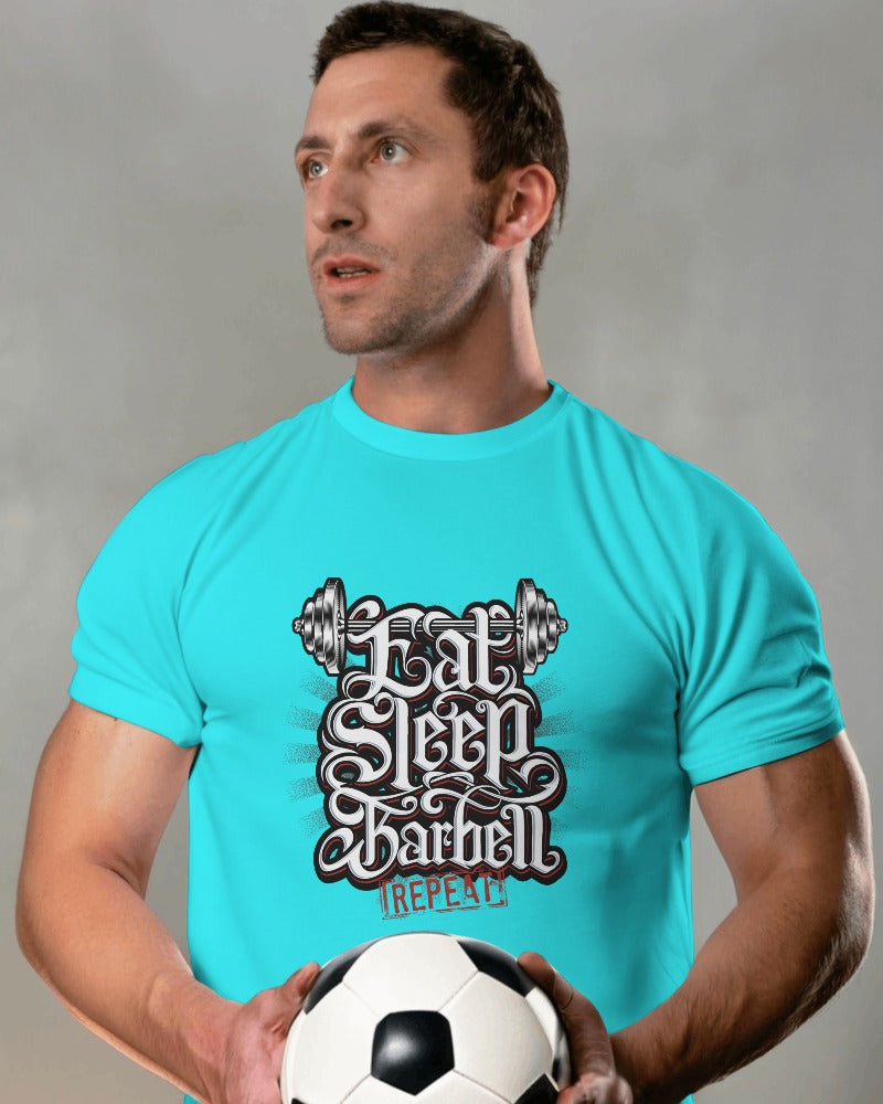 Eat Sleep Barbell Men's T-shirt